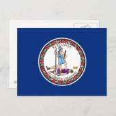 Virginia State Flag Briefkaart (Voorkant / Achterkant)
