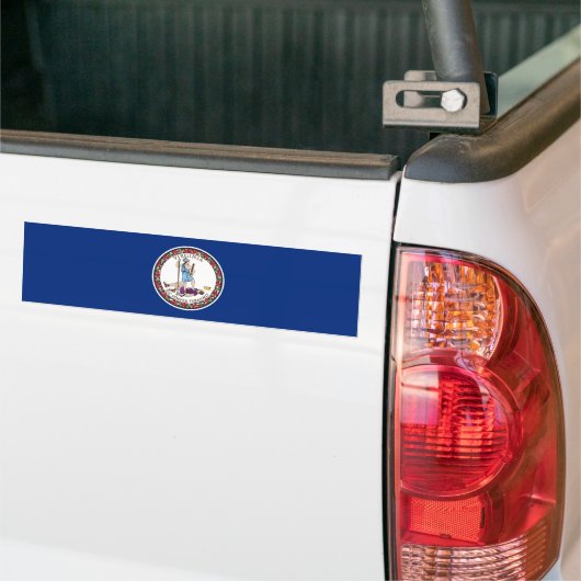 Virginia State Flag Bumpersticker (Op Truck)