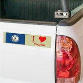 Virginia State Flag Bumpersticker (Op Truck)