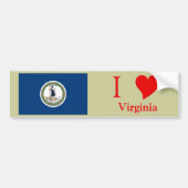 Virginia State Flag Bumpersticker (Voorkant)