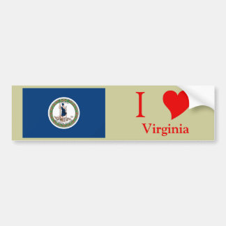 Virginia State Flag Bumpersticker