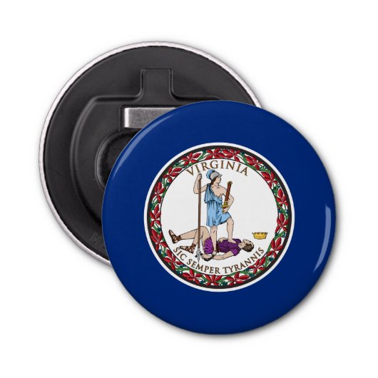 Virginia State Flag Button Flesopener (Voorkant)