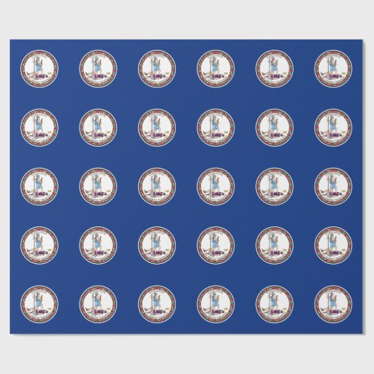 Virginia State Flag Cadeaupapier (Vlak)