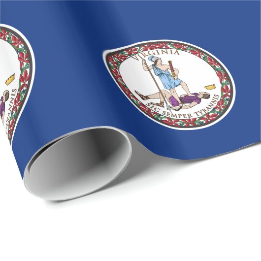 Virginia State Flag Cadeaupapier (Rol Hoek)