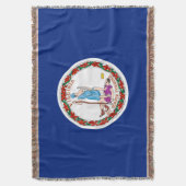 Virginia State Flag Design Decor Deken (Voorkant Verticaal)