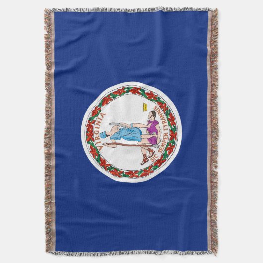 Virginia State Flag Design Decor Deken (Voorkant Verticaal)