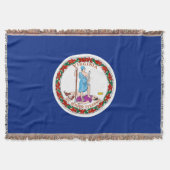 Virginia State Flag Design Decor Deken (Voorkant)