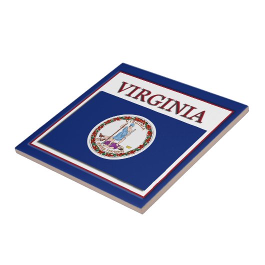 Virginia State Flag Design Tegel Tegeltje (Zijkant)