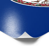 Virginia State Flag Foto Afdruk (Hoek)