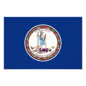 Virginia State Flag Foto Afdruk (Voorkant)