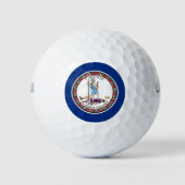 Virginia State Flag Golfballen (Voorkant)