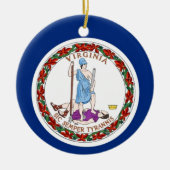 Virginia State Flag Keramisch Ornament (Voorkant)