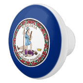 Virginia State Flag Keramische Knop (Rechts)