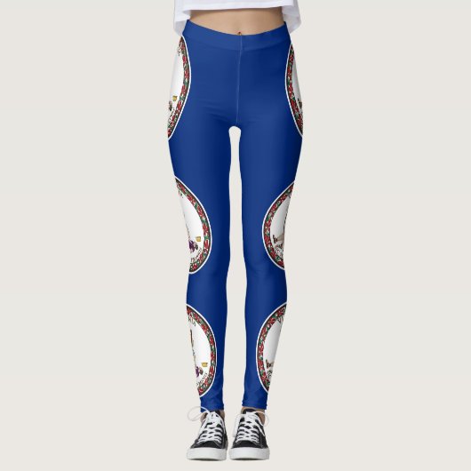 Virginia State Flag Leggings (Voorkant)
