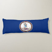 Virginia State Flag Lichaamskussen (Achterkant)