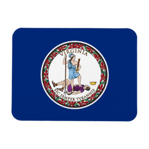 Virginia State Flag Magneet