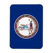 Virginia State Flag Magneet (Verticaal)