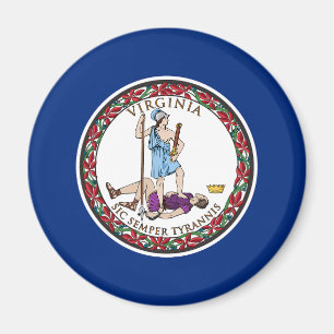 Virginia State Flag Magneet