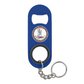 Virginia State Flag Mini Flessenopener (Achterkant)