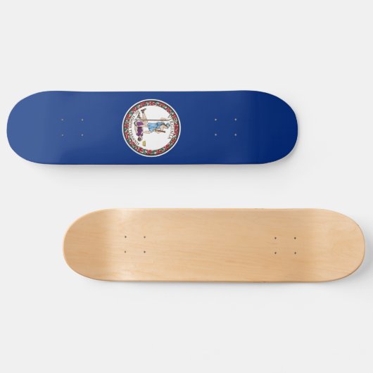 Virginia State Flag Persoonlijk Skateboard (Horizontaal)
