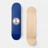 Virginia State Flag Persoonlijk Skateboard (Voorkant)