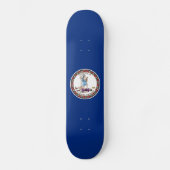 Virginia State Flag Persoonlijk Skateboard (Voorkant)