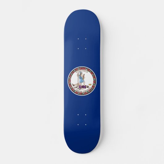 Virginia State Flag Persoonlijk Skateboard (Voorkant)