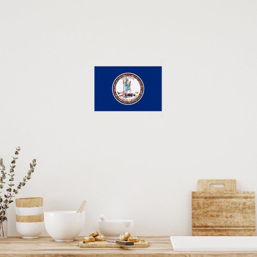 Virginia State Flag Poster (Keuken)