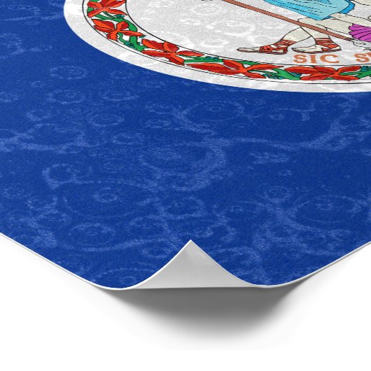 Virginia State Flag Poster (Hoek)