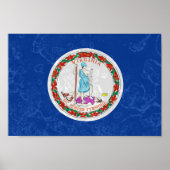 Virginia State Flag Poster (Voorkant)