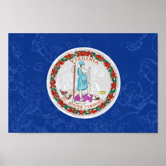 Virginia State Flag Poster (Voorkant)