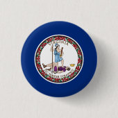 Virginia State Flag Ronde Button 3,2 Cm (Voorkant)