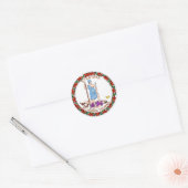 Virginia State Flag Ronde Sticker (Envelop)