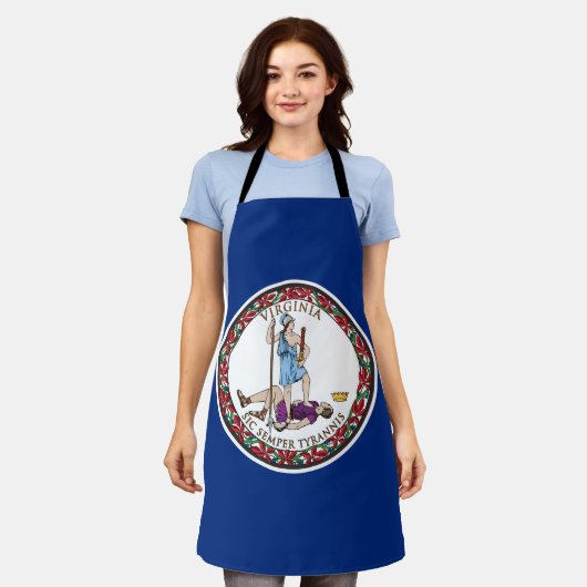 Virginia State Flag Schort (Gedragen)