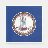 Virginia State Flag Servet (Voorkant)
