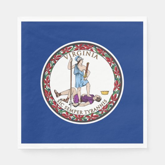 Virginia State Flag Servet (Voorkant)