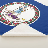 Virginia State Flag Sherpa Deken (3/4)