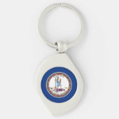 Virginia State Flag Sleutelhanger (Voorkant)