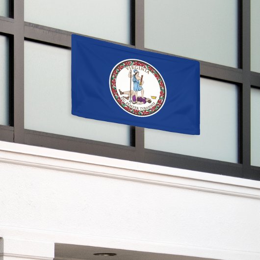 Virginia State Flag Spandoek (Buitenkant Gebouw)