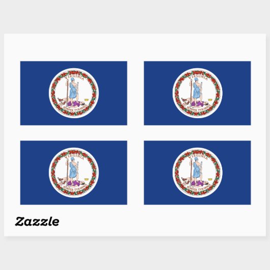 Virginia State Flag Sticker (Vel)