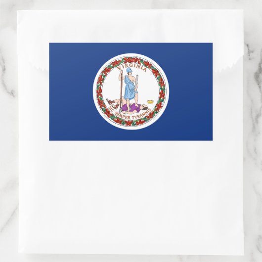 Virginia State Flag Sticker (Tas)