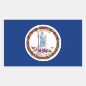 Virginia State Flag Sticker (Voorkant)