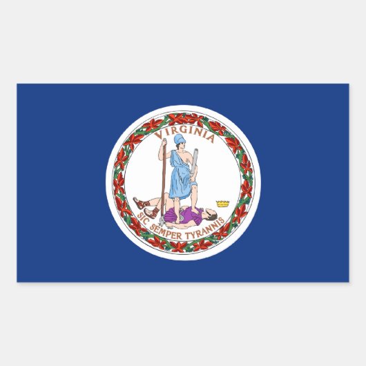 Virginia State Flag Sticker (Voorkant)