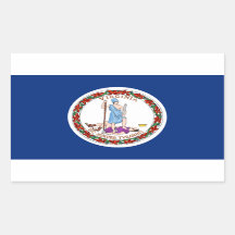 Virginia State Flag Sticker