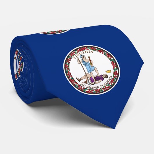 Virginia State Flag Stropdas (Opgerold)