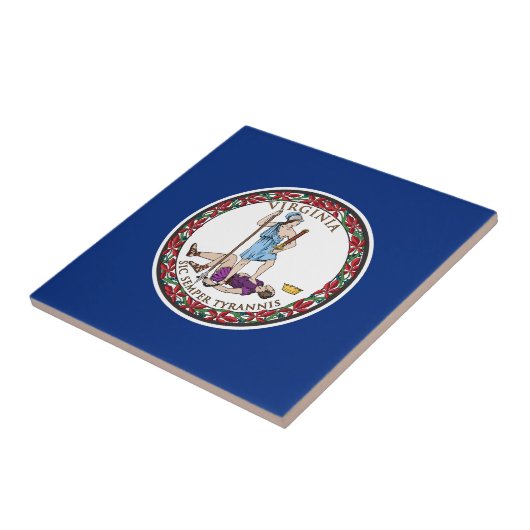 Virginia State Flag Tegeltje (Zijkant)