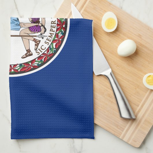 Virginia State Flag Theedoek (Quarter Fold)