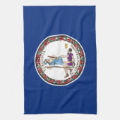 Virginia State Flag Theedoek (Verticaal)