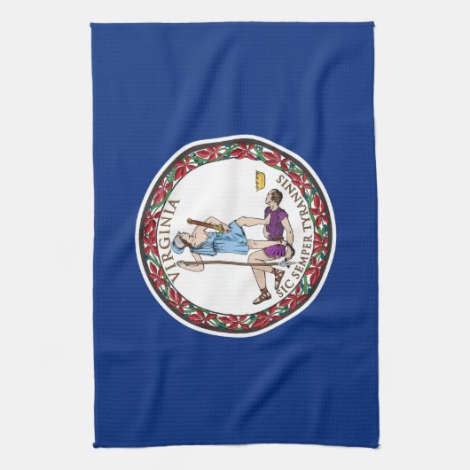 Virginia State Flag Theedoek (Verticaal)