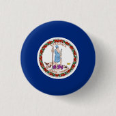 Virginia State Flag Verenigde Staten Ronde Button 3,2 Cm (Voorkant)